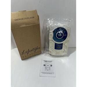 Shower‎ CD Player / Digital clock / AM FM Vintage Avon 2003 Lifestyles Solutions